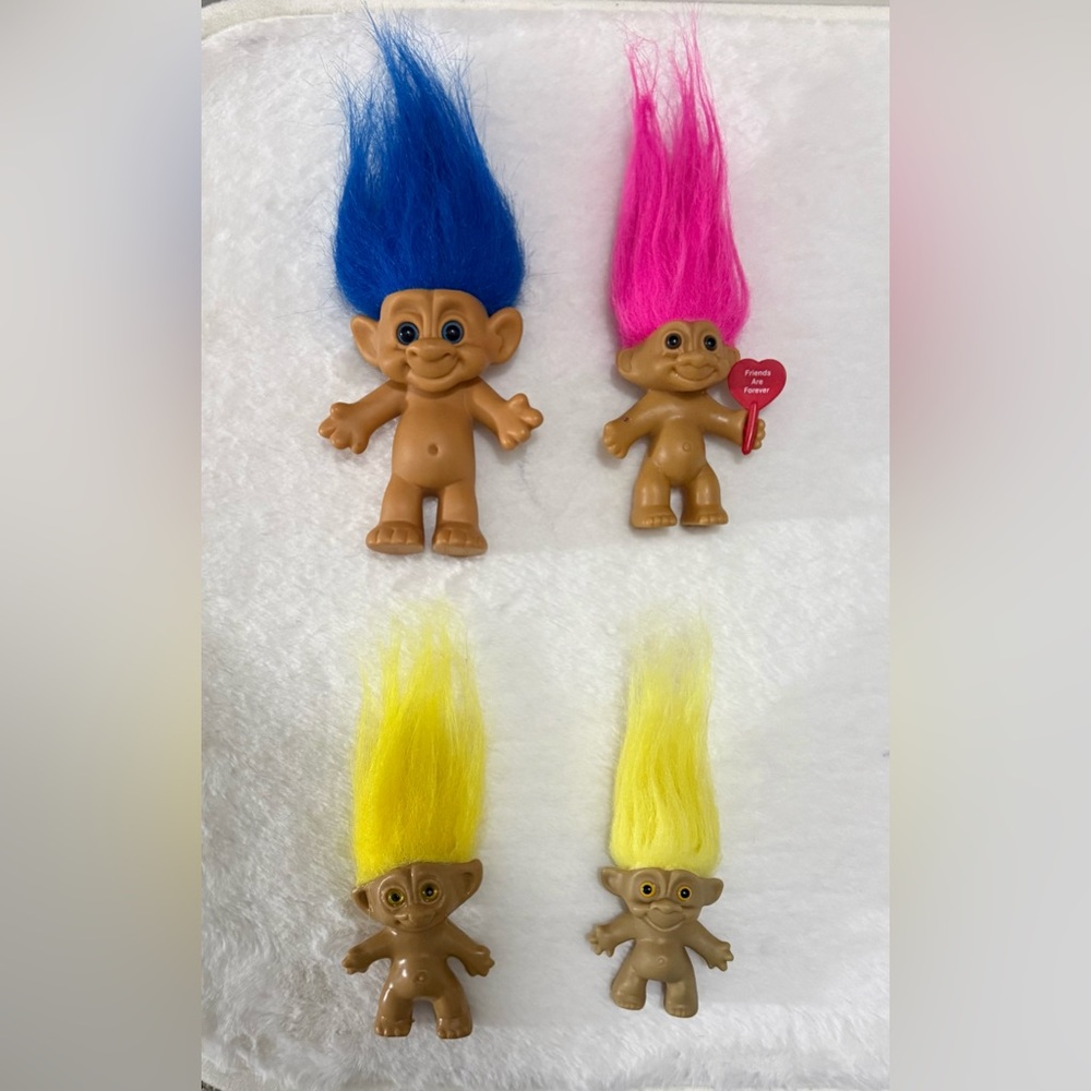 Vintage Russ Trolls Dolls (Lot of 4)